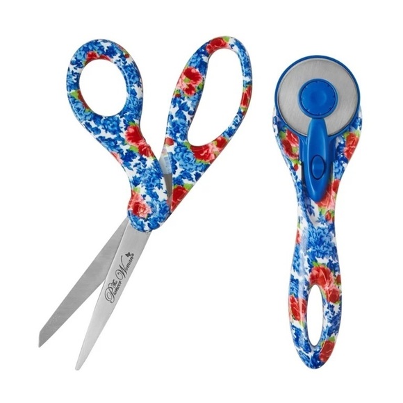 The Pioneer Woman - Heritage Floral Rotary & Scissors Set - Picture 1 of 7